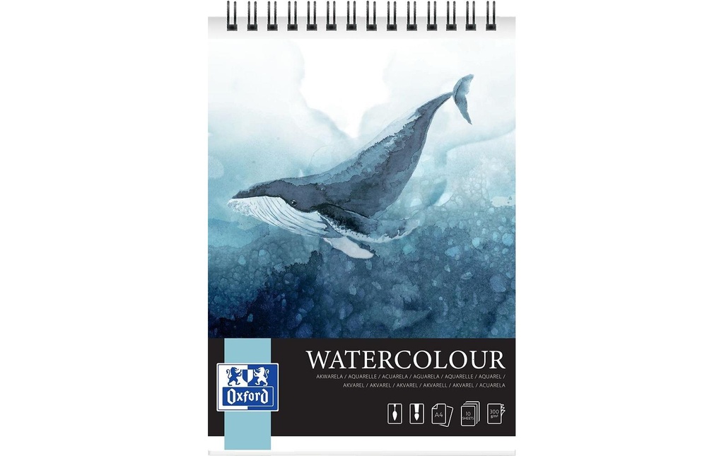 Oxford Bloc aquarelle Art Watercolour A4, 10 feuilles