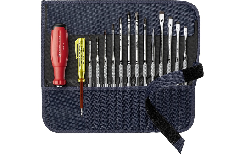 PB Swiss Tools Jeu de tournevis PB 38222 Evo GY Lames interchangeables