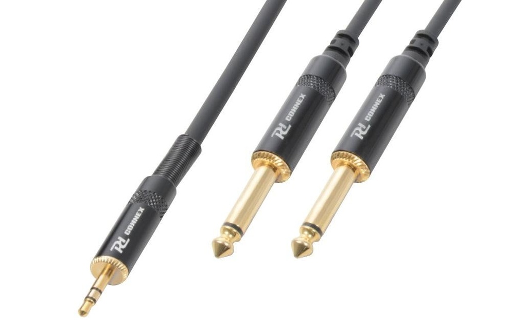 PD Connex Câble audio CX86-6 jack 3.5 mm - jack 6.3 mm 6 m