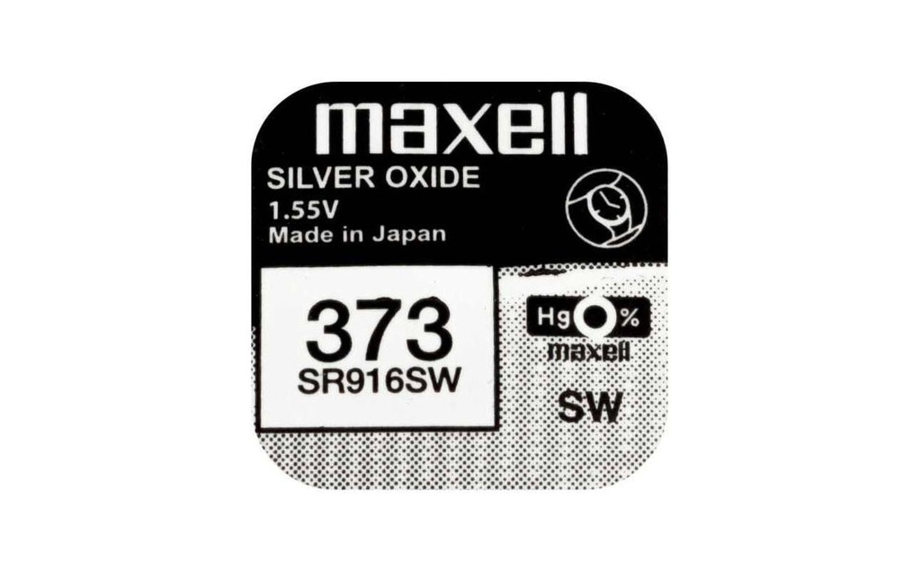 Maxell Europe LTD. Pile bouton 373 SR916SW , 10 Pièce/s