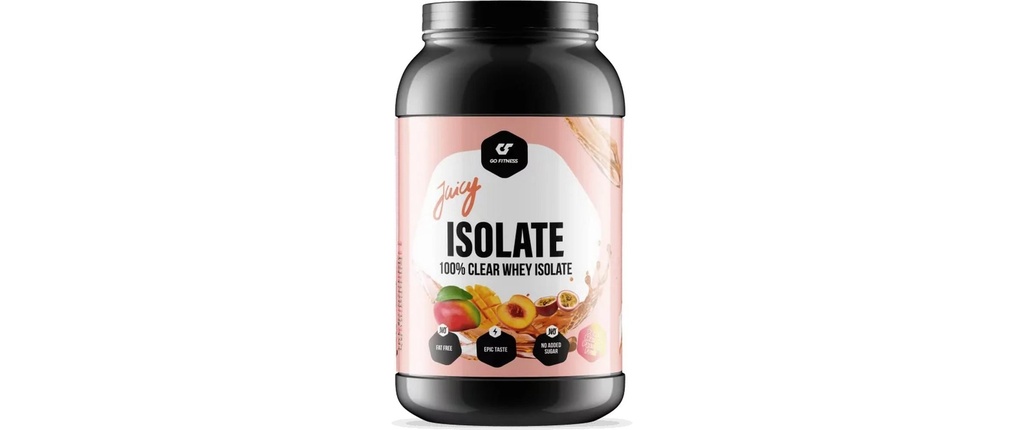 Go Fitness 100% Clear Whey Isolate Pêche/Fruit de la passion Mangue 900 g