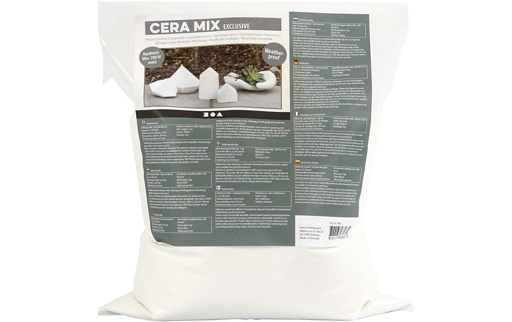 Creativ Company Matière à modeler Cera-Mix Luxe 5 kg Blanc Blanc