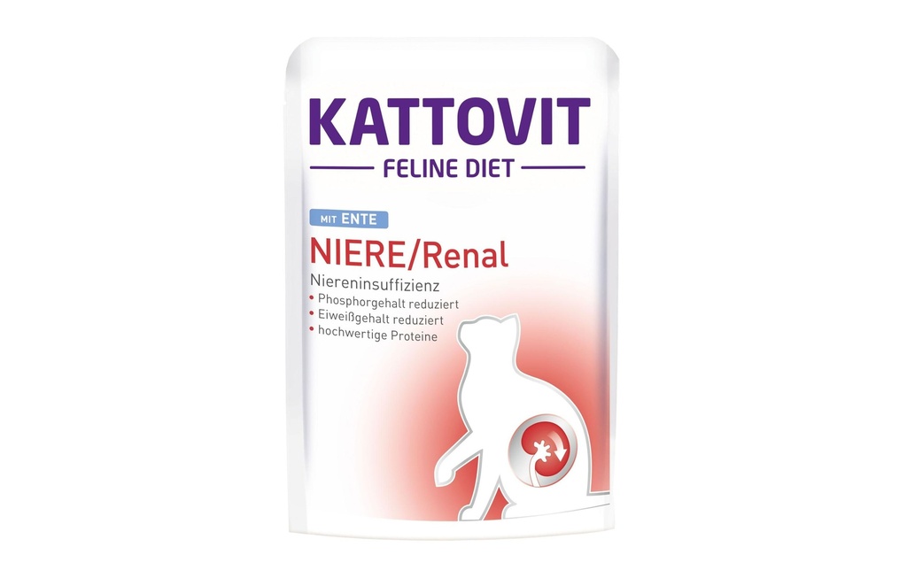 Kattovit Alimentation humide Rein/Renal Canard, 85 g