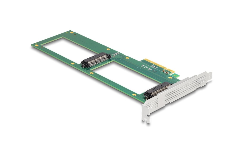 Delock Adaptateur de bus hôte PCI Express x8 - 2x U.2 NVMe SFF-8639
