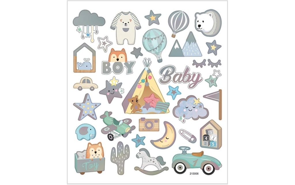 Creativ Company Autocollant à motif Baby Boy 1 feuille