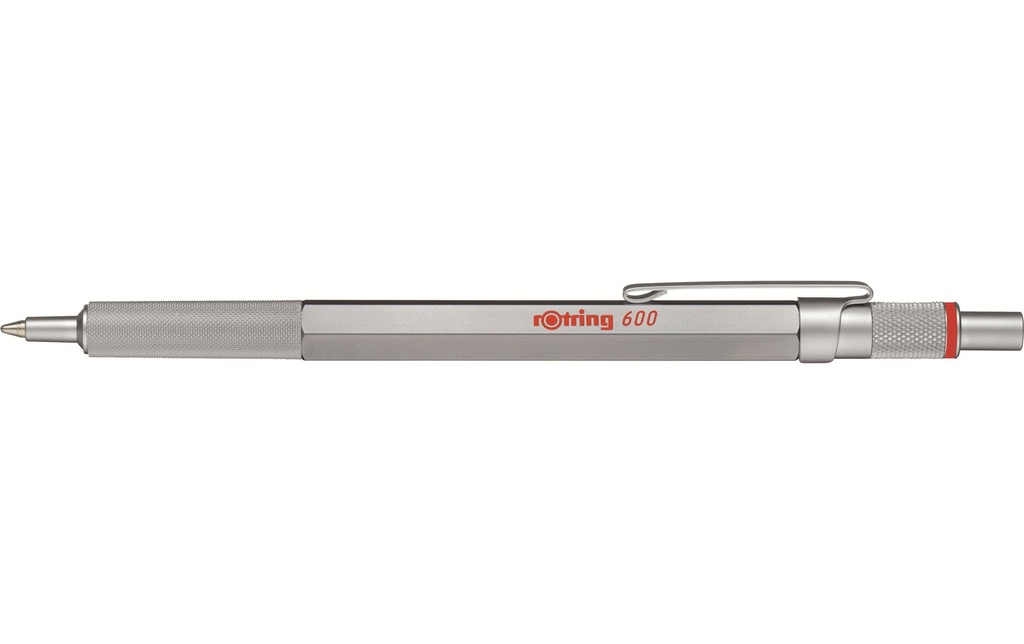 Rotring Stylo bille 600 moyen (M), Argenté