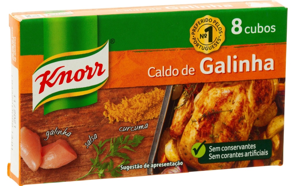 Knorr Portugal Bouillon de poulet 8 cubes