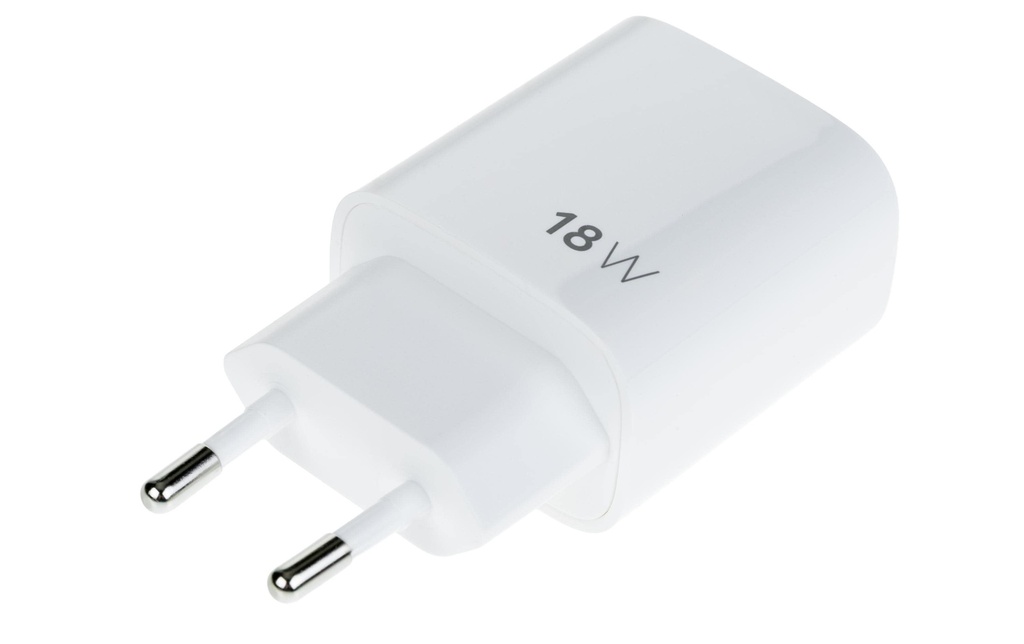 Nize Chargeur mural USB Single USB-A 18 W, Blanc