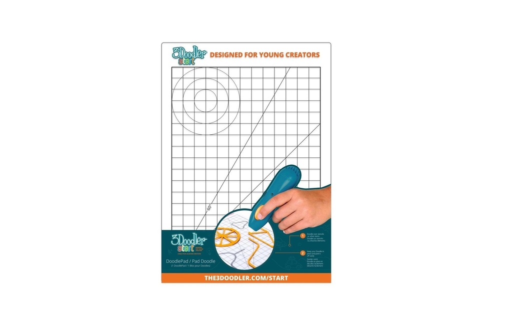 3Doodler Support de dessin Start+ Bleu foncé/Blanc