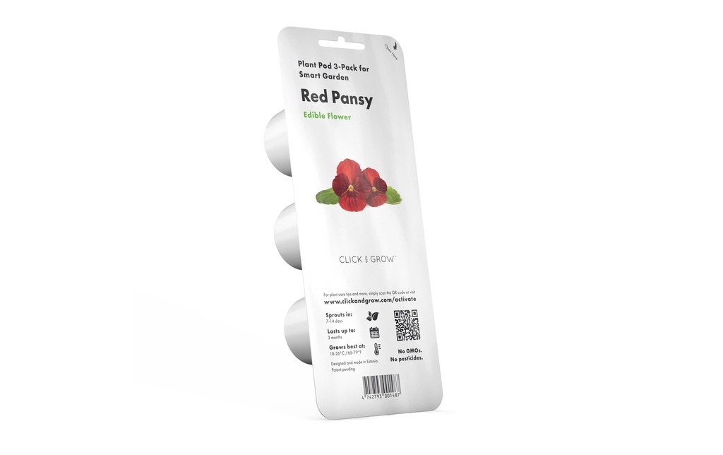 Click and Grow Semence Pensée rouge Paquet de 3