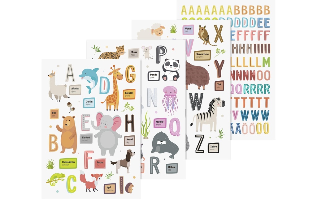 Heyda Kits de bricolage Photos de fenêtres Animaux/Alphabet