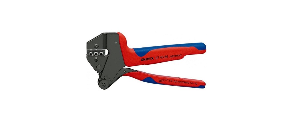 Knipex Pince à sertir pour MC4 jusqu'à 6 mm