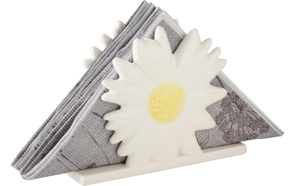 Boltze Porte-serviette Daisy, Jaune / Blanc