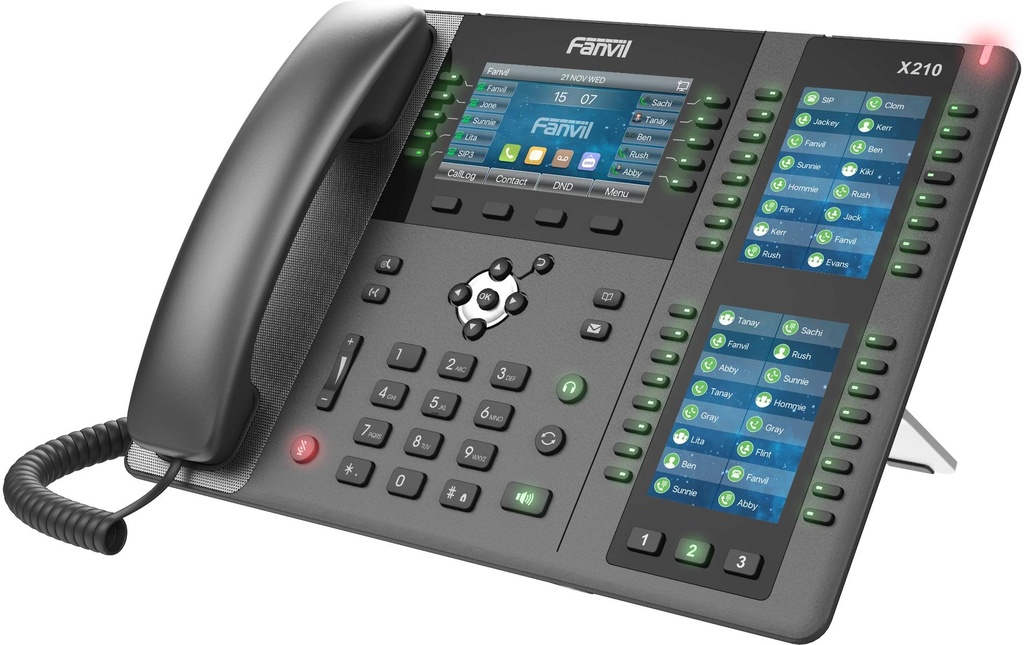 Fanvil Téléphone de bureau X210 V2 Noir