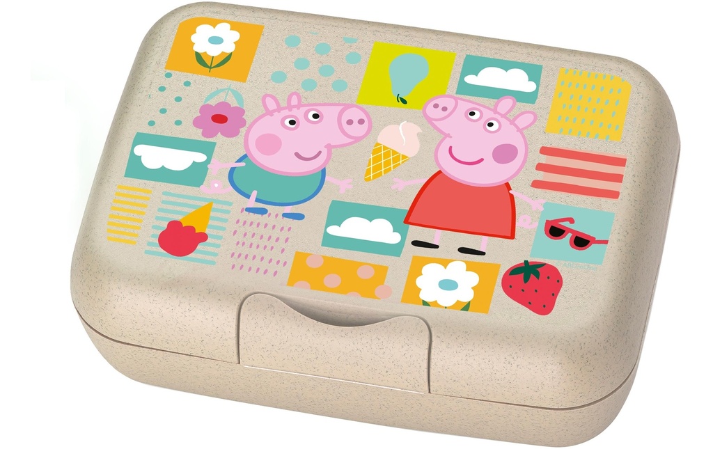 Koziol Boîte casse-croûte Candy L, Peppa Pig, Beige/Jaune