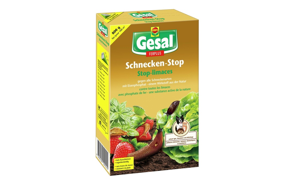 Gesal Protection des plantes Stop-limaces FERPLUS 800 g