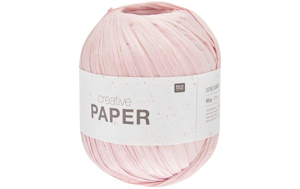 Rico Design Papier de laine rose, 75 m