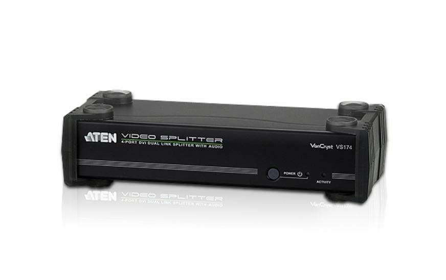 Aten Diviseur de signaux à 4 ports VS174 DVI-Dual-Link/Audio