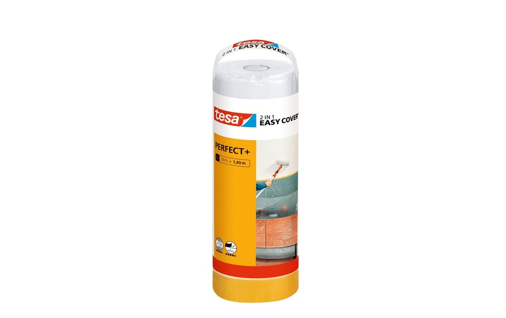tesa Film de protection Easy Cover Perfect+ Recharge L, 33 x 1.4 m