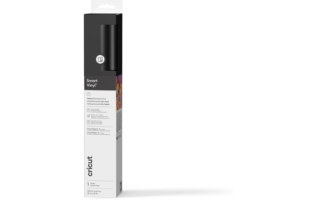 Cricut Film de vinyle Smart Permanent 33 x 640 cm, 1 Pièce/s, Noir