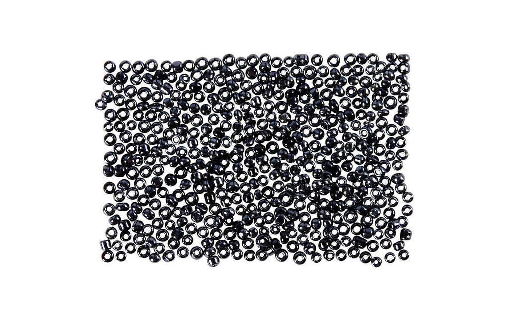 Creativ Company Perles de rocaille 15/0 Gris foncé