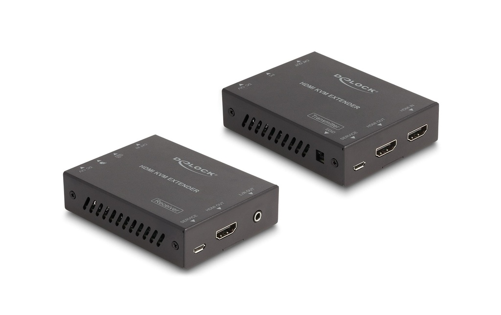 Delock Kits d’extension via câble cat.6 4K 60 Hz 70 m
