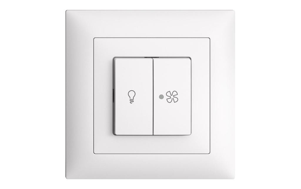 Feller EDIZIOdue Interrupteur UP pour lampe et ventilateur