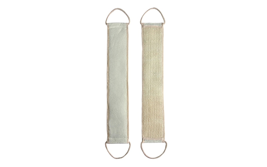 MSV Eplucheur dorsal en sisal 60 x 10 cm, blanc