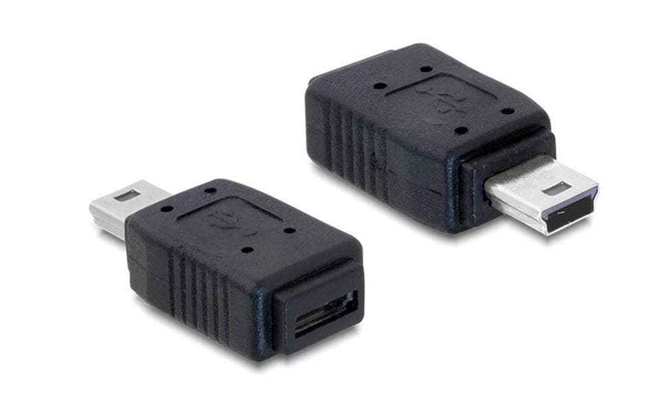 Delock Adaptateur USB 2.0 Connecteur mini USB B - Prise micro USB B