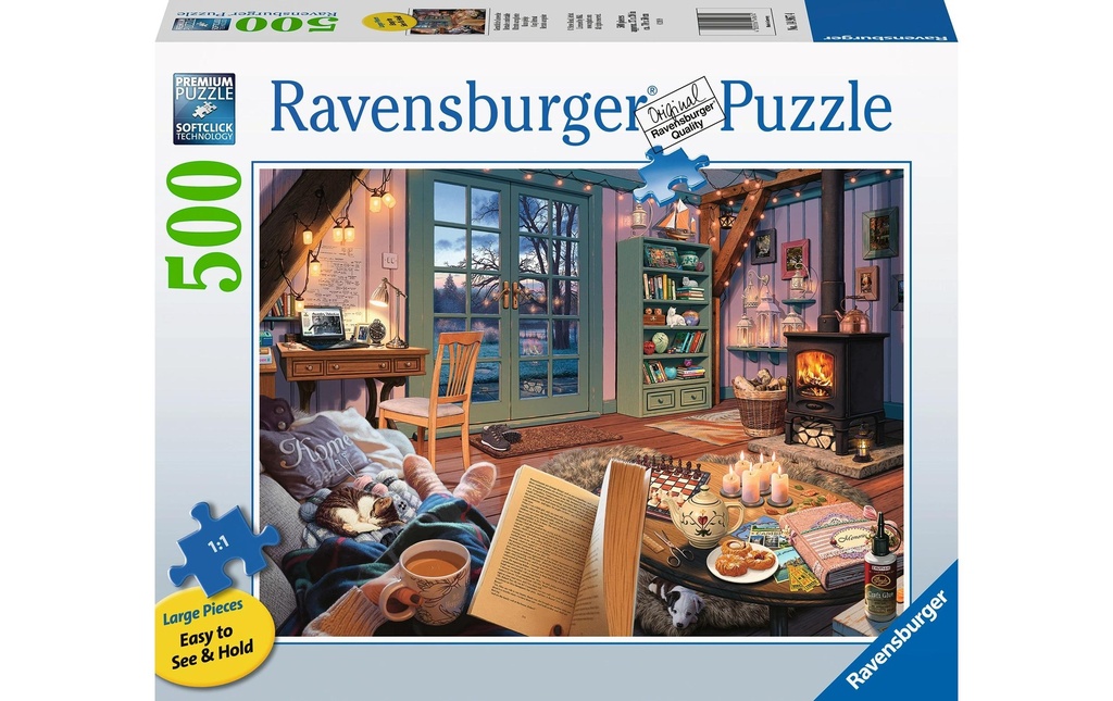 Ravensburger Puzzle Coin lecture confortable 500 pièces