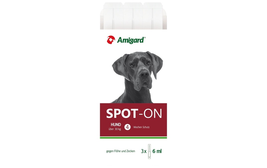 Amigard Gouttes anti-parasite Spot-on chien, 3 x 6 ml