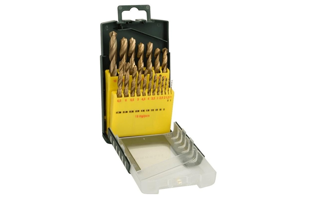 Bosch Kits de forets à métaux HSS-TiN, 19 pièces