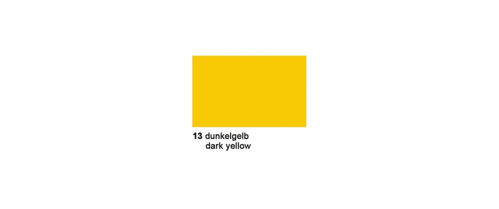 URSUS Papier coloré 50 x 70 cm 130 g/m², 10 feuilles, jaune foncé