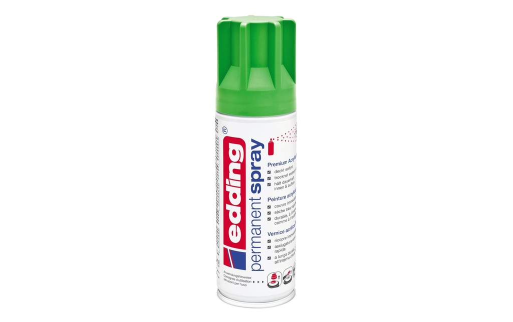 edding Acrylique en bombe 5200 200 ml, jaune vert mat