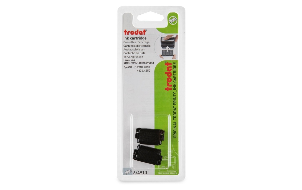 TRODAT Coussin encrage 4910 2pcs noir (2 pces)