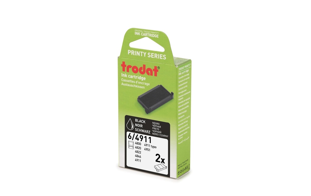 TRODAT Coussin encrage 4911 2pcs noir (2 pces)