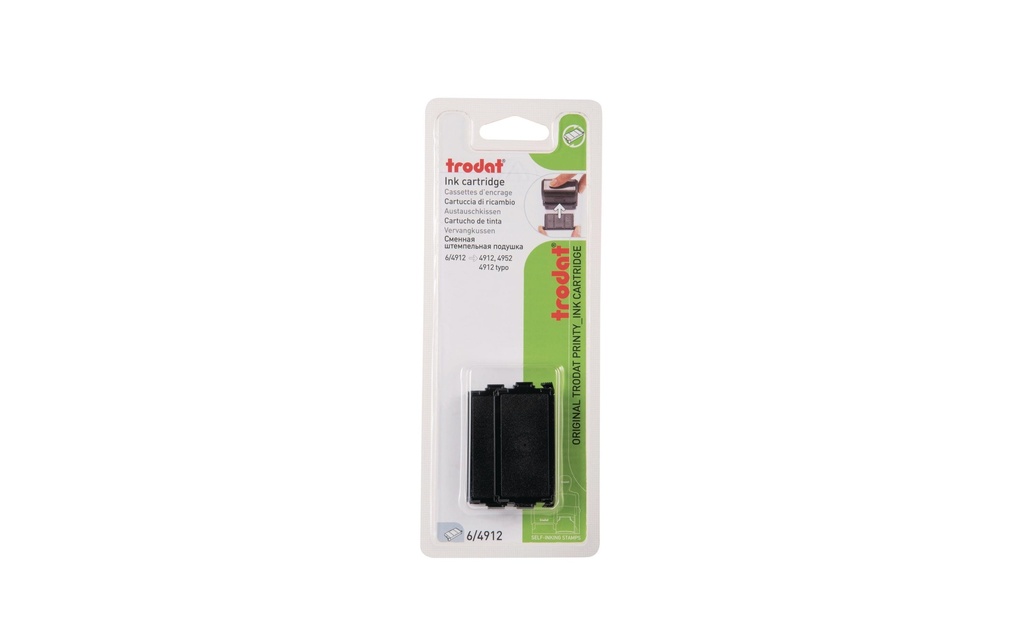 TRODAT Coussin encrage 4912 2pcs noir (2 pces)