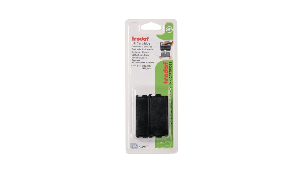 TRODAT Coussin encrage 4913 2pcs noir (2 pces)