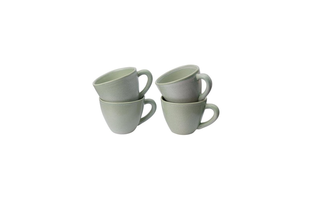 Urbanara Gobelet à café Capela 200 ml, 4 pièces, Pistache