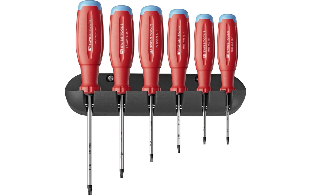 PB Swiss Tools SwissGrip Evo PB 38440.H Jeu de Torx rouge