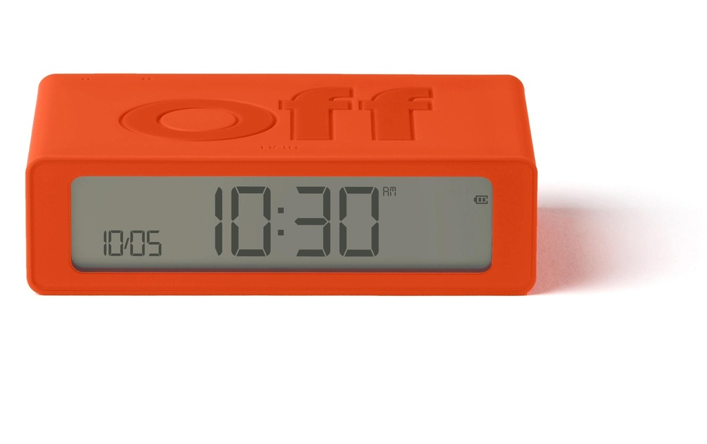 Lexon Réveil numérique Flip Mini Orange