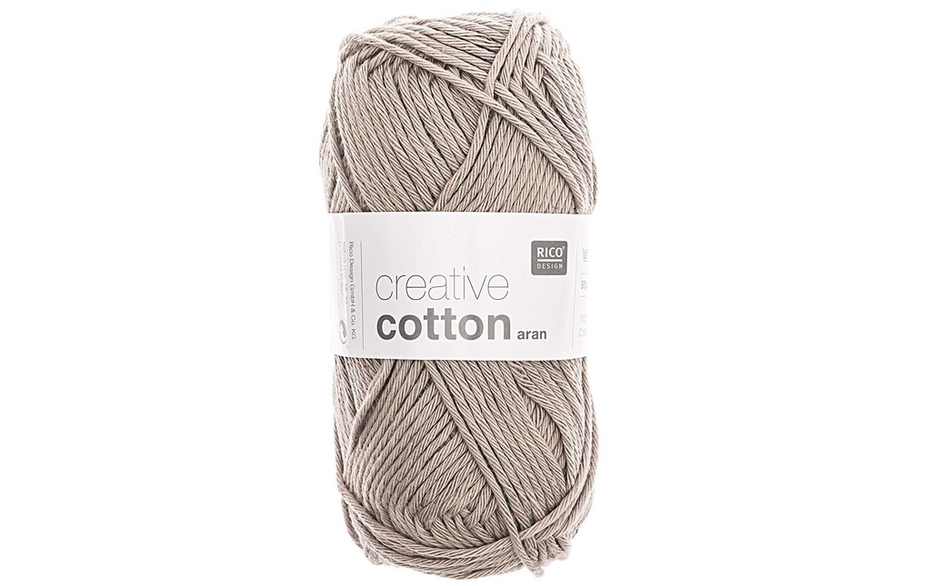 Rico Design Laine Creative Cotton Aran 50 g Gris