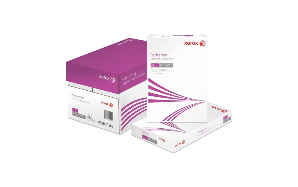 Antalis Papier pour photocopie Xerox Performer A3, Blanc, 80 g/m², 2500 feuilles