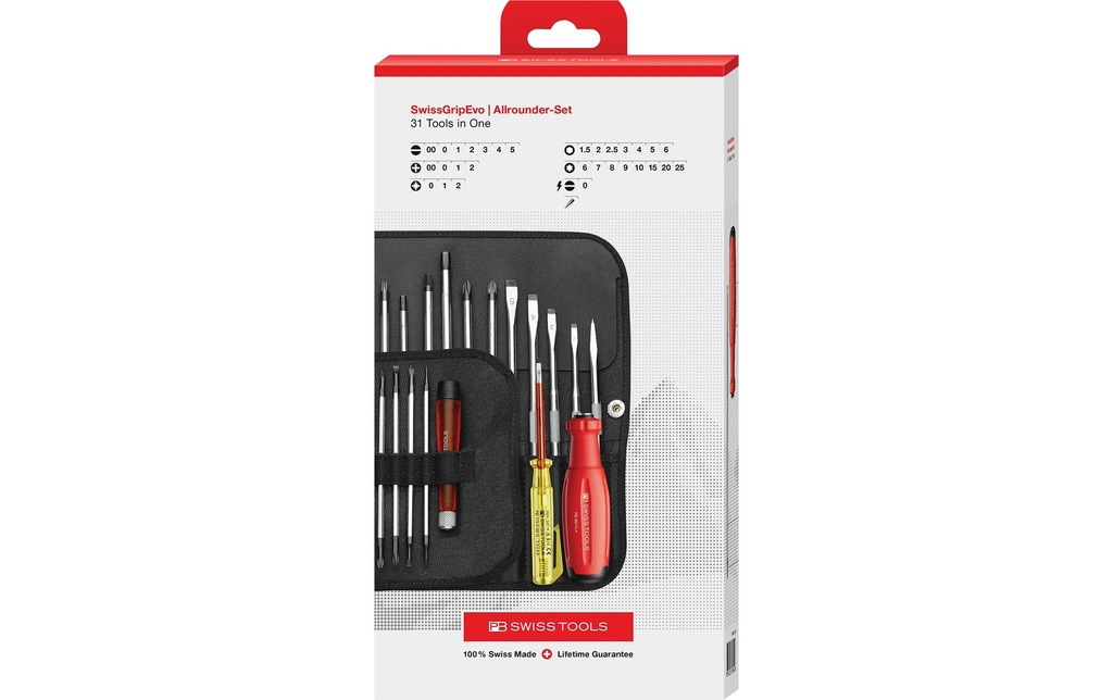 PB Swiss Tools SwissGrip Evo Allrounder-Set Sac à roulettes