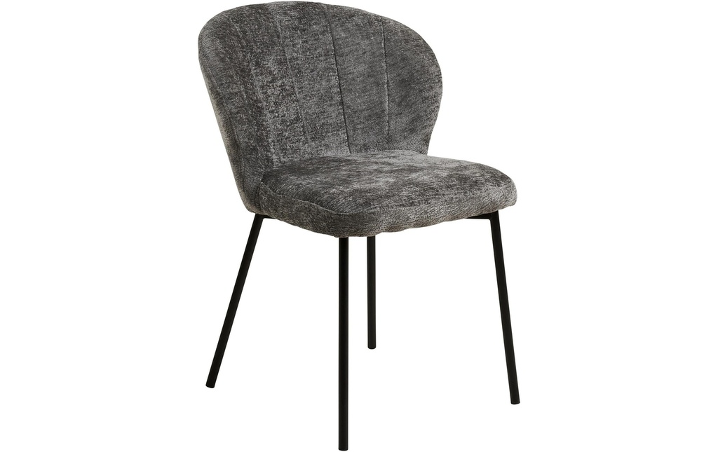 House Nordic Chaise de salle à manger Roanne, Gris, set de 2