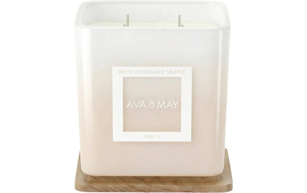 AVA & MAY Bougie parfumée Truffe au chocolat blanc 450g