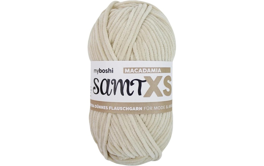 myBoshi Laine Chenille Samt XS Macadamia