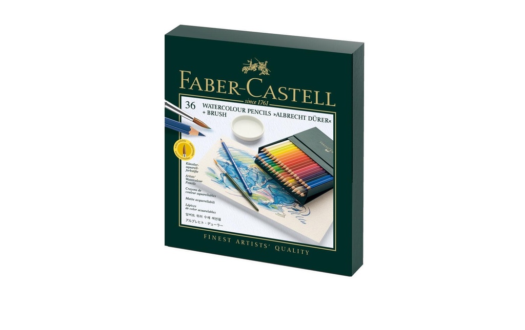 Faber-Castell Crayons de couleur Albrecht Dürer Boîte d'atelier de 36