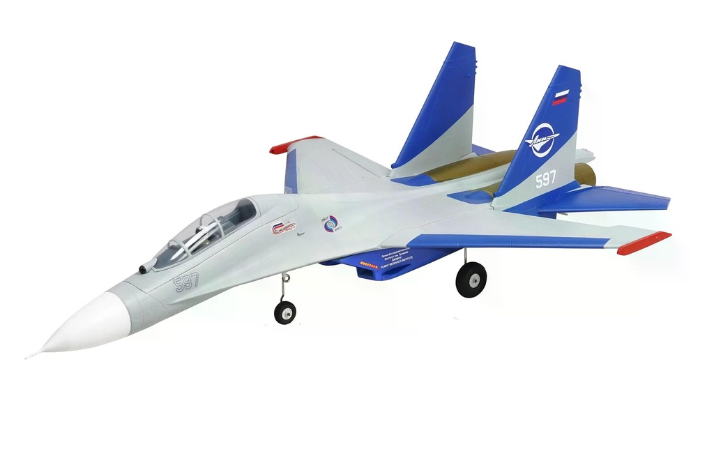 Amewi Jet de turbine XFly SU-27 50 mm Twin EDF Blanc, PNP
