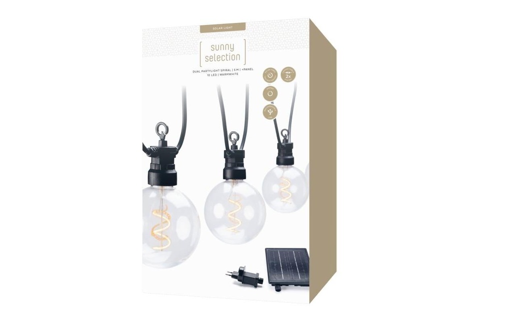 STT Solar Dual Partylight Spiral Noir